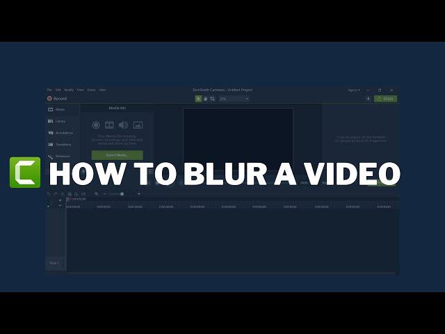 Camtasia Tutorial - How to Blur Sensitive Information in a Video Using Camtasia