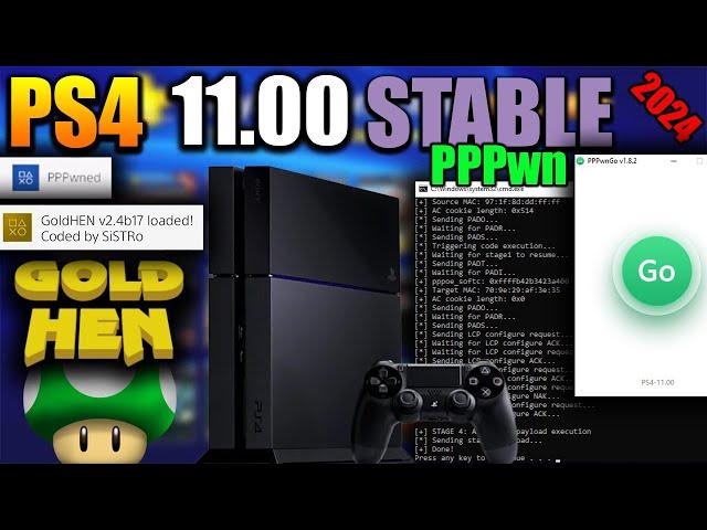 [PS4] 11.00 Jailbreak + GoldHENv2.4b17 -  Full Tutorial 