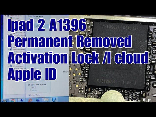 iPad 2 iCloud A1396 Icloud Bypass/Unlock Apple iD Activation Lock