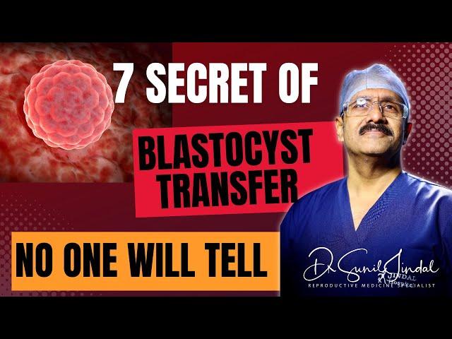 7 secret of Blastocyst Transfer|Dr. Sunil Jindal| Jindal Hospital Meerut