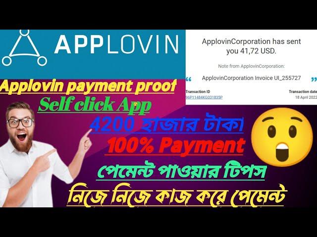 applovin payment proof