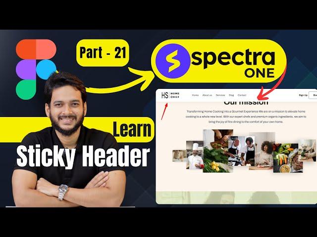 21. How to Add Spectra One Sticky Header and Scroll To top