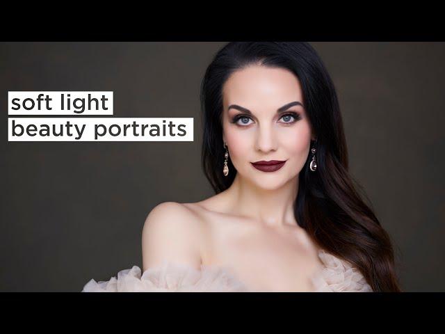 3 setups for soft light beauty portrait photography