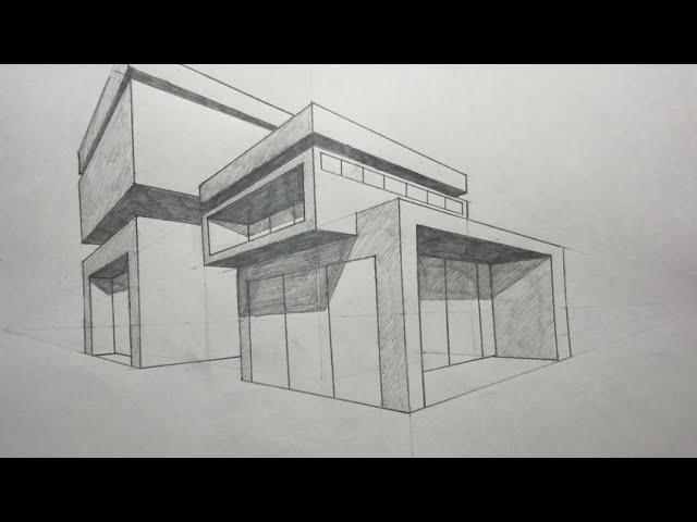 Как нарисовать дом легко.Haw to draw house for easy.