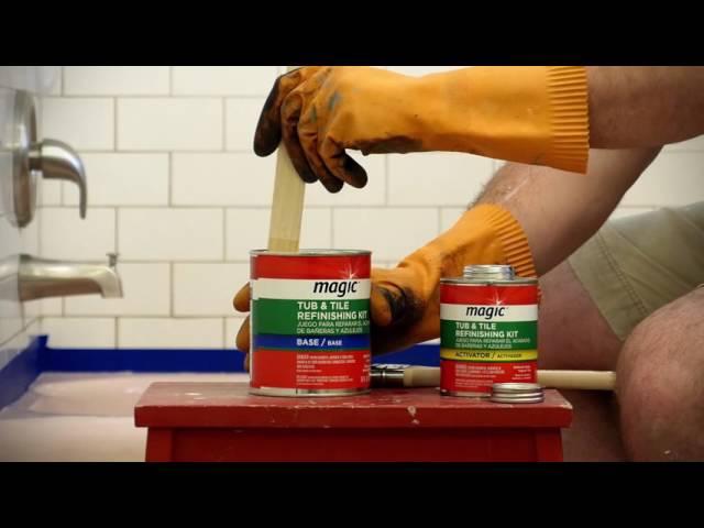 How to Refinish Your Tub with the Magic Paint On Tub & Tile Kit