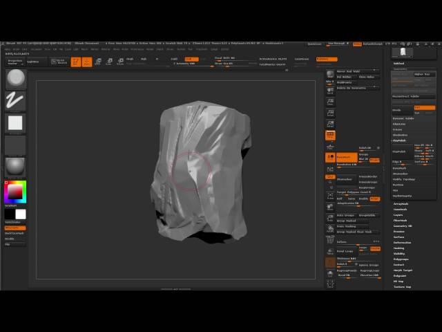 modeling a rock