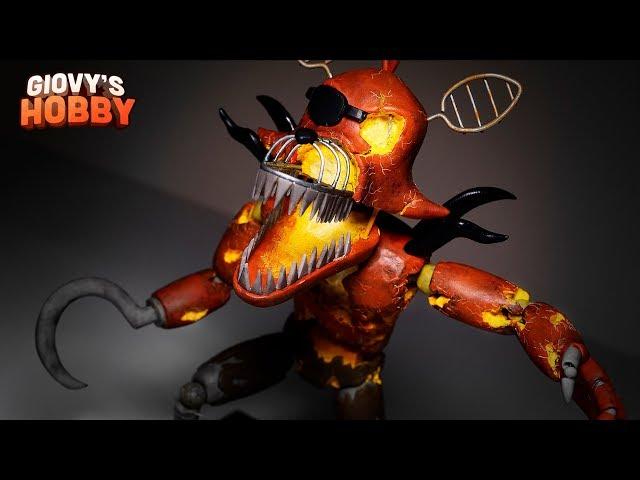 GRIM FOXY Sculpture  FNAF VR: Help Wanted DLC  Polymer clay Tutorial