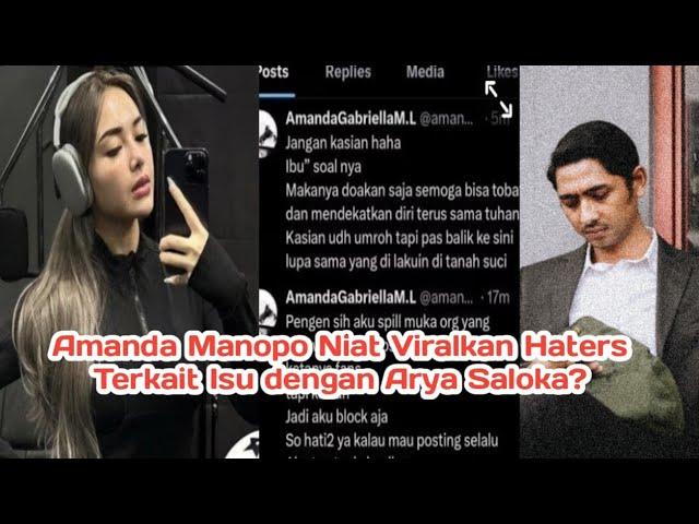 Amanda manopo kesal Sampai Niat Viralkan Haters, Terkait Isu dengan Arya Saloka?