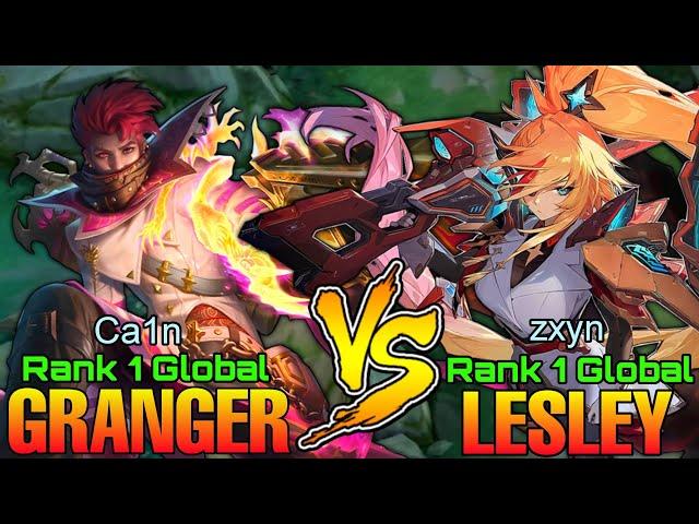 Top 1 Global Granger [ Ca1n ] VS Top 1 Global Lesley [ zxyn ] - Mobile Legends