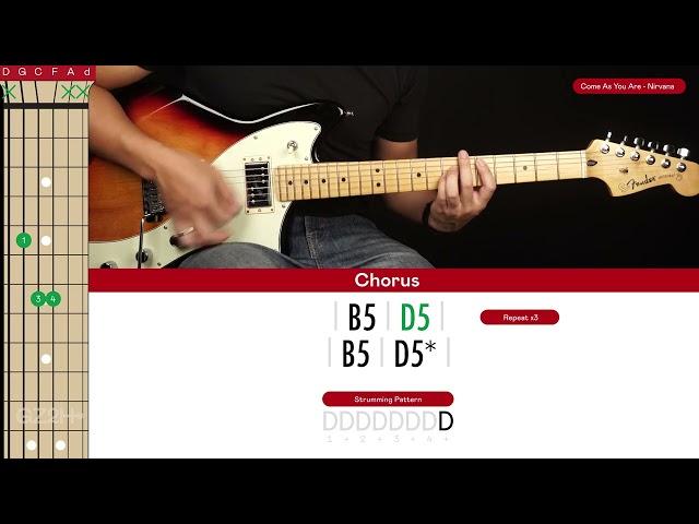 Come As You Are Guitar Cover Nirvana |Tabs + Chords|