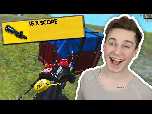 NEW 15x SCOPE IN PUBG MOBILE!