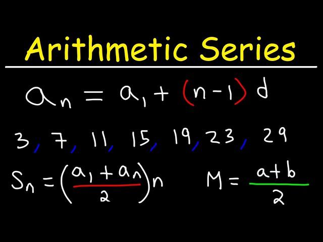 Arithmetic Sequences and Arithmetic Series - Basic Introduction