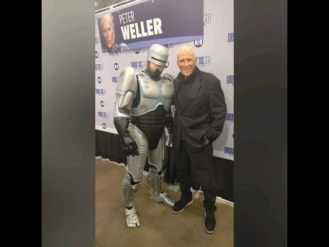 Robocop Meets Peter Weller at Dallas Fan Expo 2023 #cosplay #shorts #shorts #robocop #3dprinting