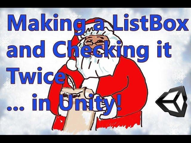 Making a ListBox and Adding Items at Runtime in Unity