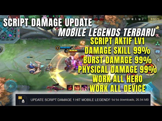 UPDATE SCRIPT HIGH DAMAGE BRUTAL MOBILE LEGEND TERBARU 2024 || NO BAN DRONE VIEW NEW