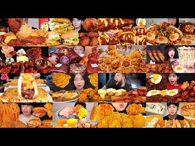 1 hour best *satisfying big bites* mukbang asmr compilation pt.1