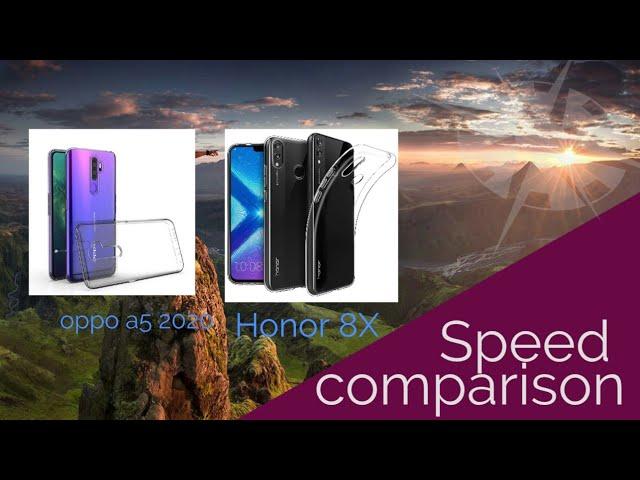 Honor 8X VS Oppo a5 2020 speed comparison