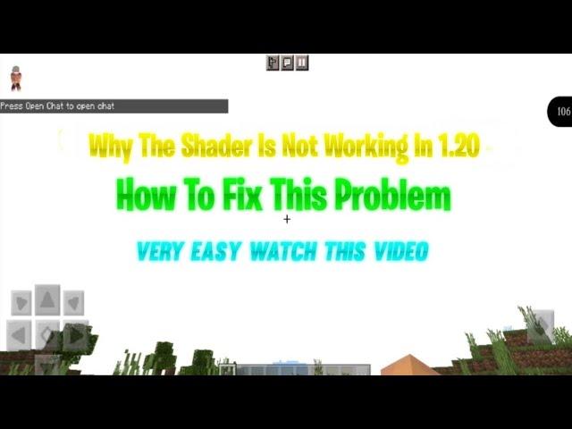 Why The Shader Is Not Working In 1.20 Minecraft | How To Fix This Problem | @thoufeeqmc #minecraft