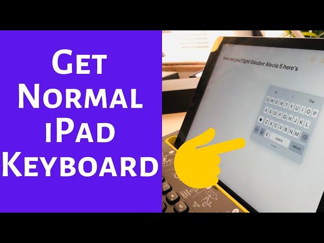 how to Change My iPad Keyboard back to Normal | Restore Default Basic Keyboard on iPad