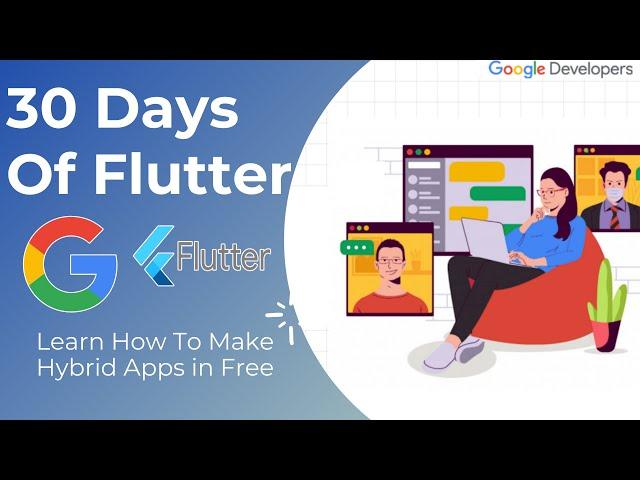 30 Days of Flutter | Google Event | Free Flutter Tutorial | Free Dart Tutorial | Flutter in 30 days