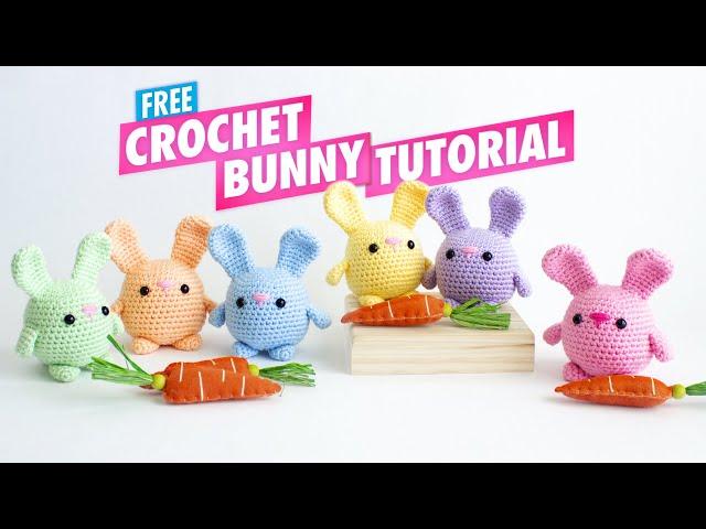 Easy Chubby Bunny Crochet Tutorial - Free Beginner Amigurumi Pattern