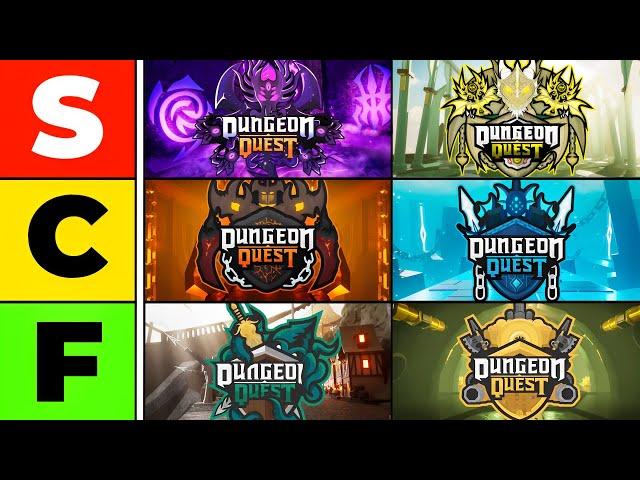 Dungeon Quest Dungeons RANKED!!