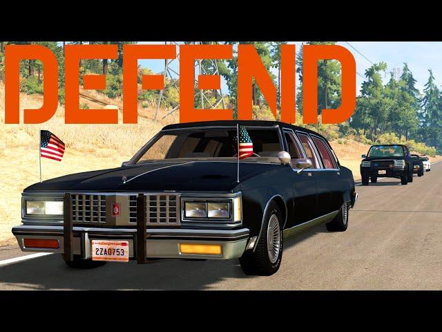 Police Motorcade Defense 3 | BeamNG.drive