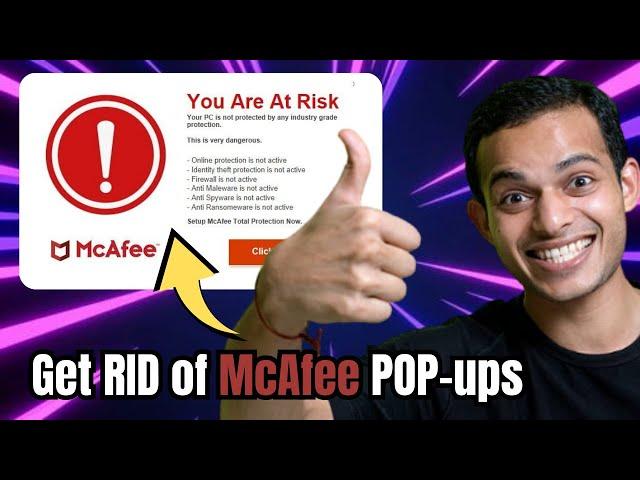 Get RID of McAfee Pop-ups | Remove McAfee from PC | Fake McAfee Popups