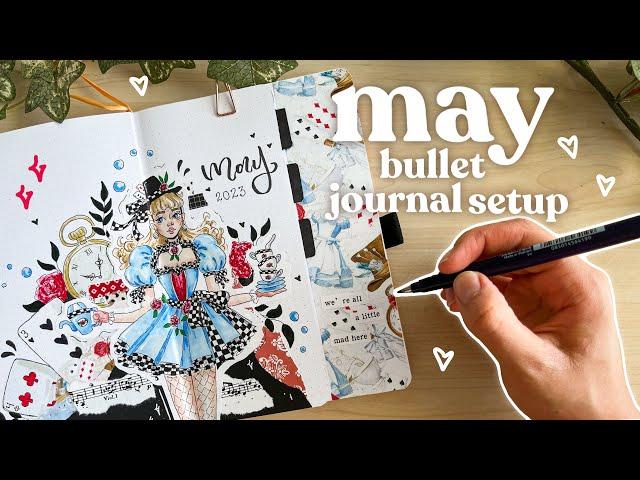 MAY 2023 bullet journal setup  plan with me