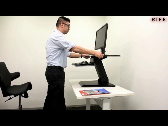 Rife! Height Adjustable Standing Desk , Sit to Stand Workstation (RDF) ! Rife Technologies India