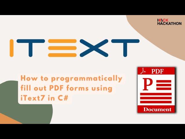 How to programmatically fill out PDF forms using iText7 in C#