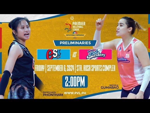 EST COLA vs. CREAMLINE - Full Match | Preliminaries | 2024 PVL Invitational Conference