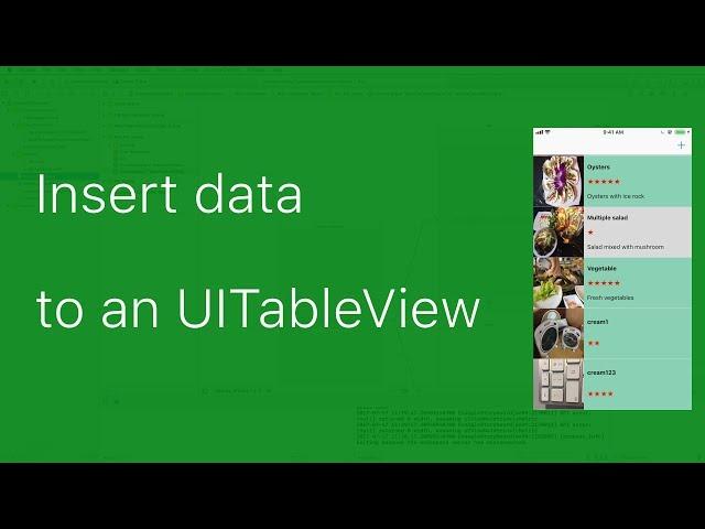 29-UITableView#5.Insert data and row to an existing UITableView