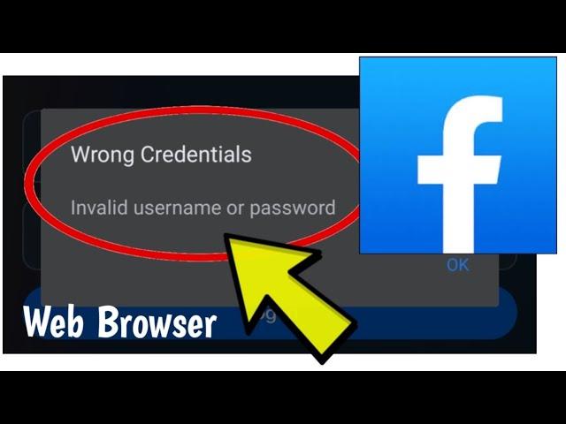 How To Fix Facebook Website Wrong Credentials. Invalid username or password Error on Windows Chrome