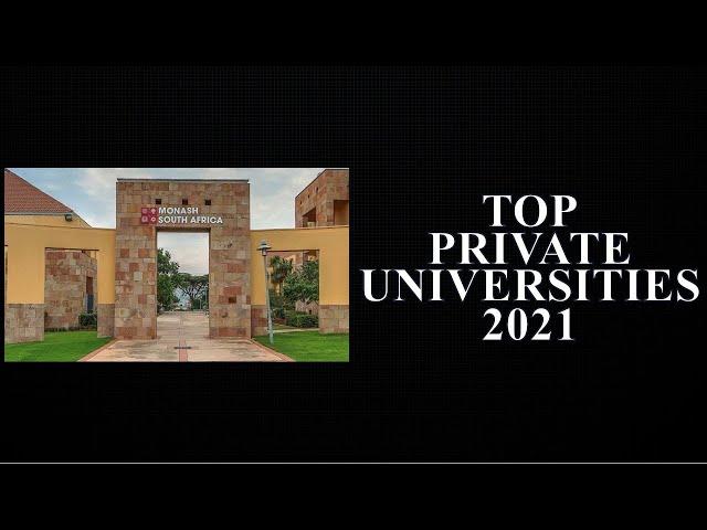 Top 5 Private Universities in South Africa 2020/2021