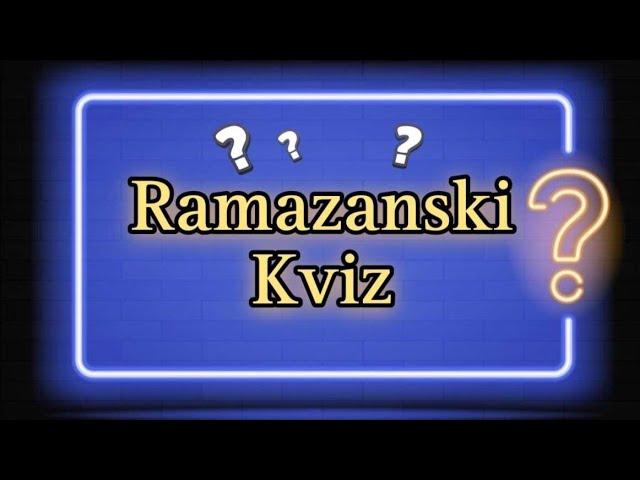 Ramazanski kviz | 2024