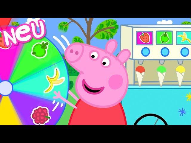 Peppa-Wutz-Geschichten | Drehen Sie das Rad! Das Glücksrad-Leckeis | Videos für Kinder