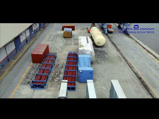 Loading Heavy Lift Cargo -  Indonesia Ocean Truck Project (PLTU SUMSEL-1)