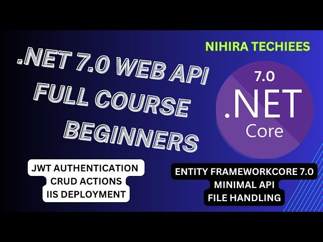 Complete .NET Core Web API Tutorial with JWT Token | Learn from Scratch