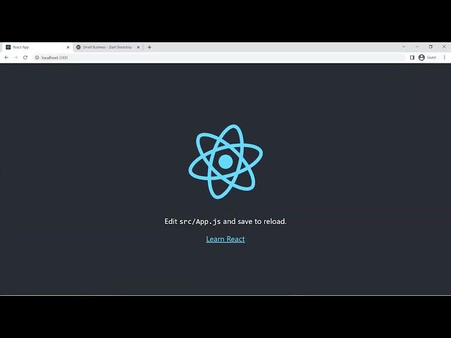 Integrating a bootstrap template into a React app
