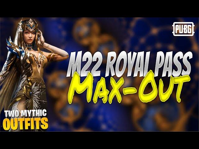 M22 Royal Pass Max-Out 1 to 50 Rewards 
