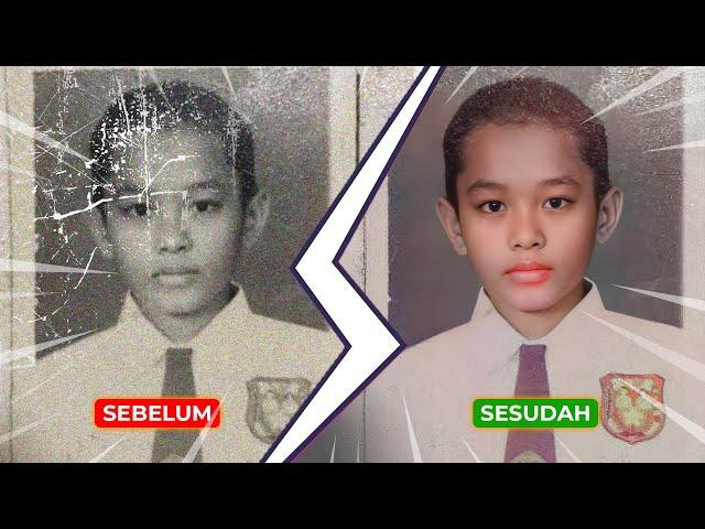 AMAZING! Restorasi Foto Jadul Jadi Bagus Pakai AI