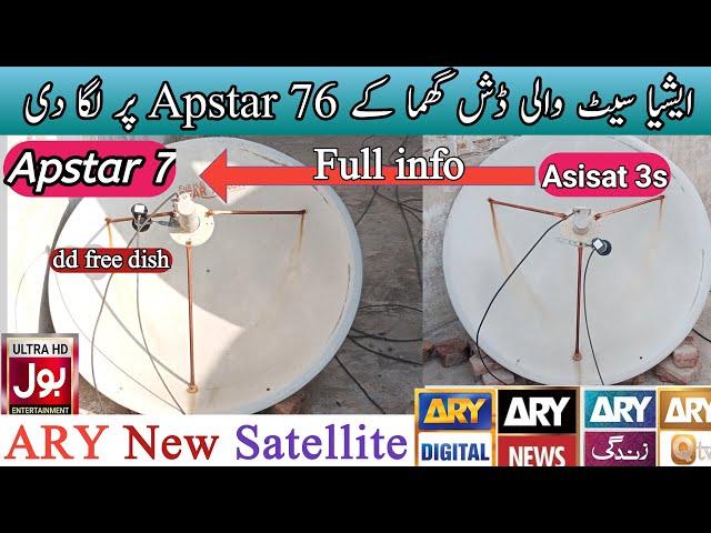 Ary Signal setting on apstar 7 complete dish setting|Channel list|Apstar strong tp#arydigital