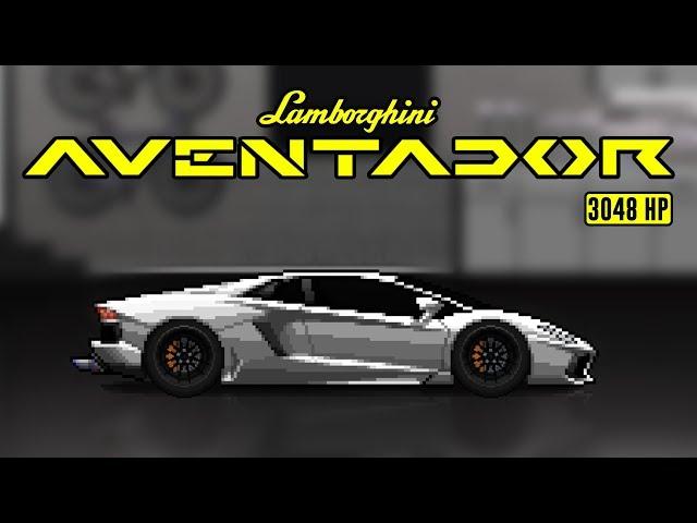 PIXEL CAR RACER - LAMBORGHINI AVENTADOR BUILD AND GAMEPLAY