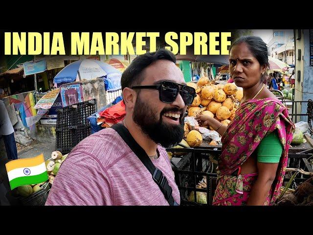 Crazy Market Spree in India  ($10 Challenge)