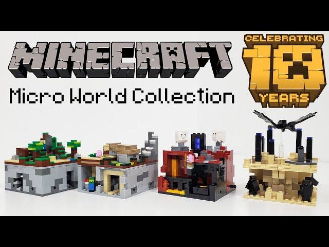 LEGO Minecraft Micro World Sets Review! (2012-2014) – 10th Anniversary!