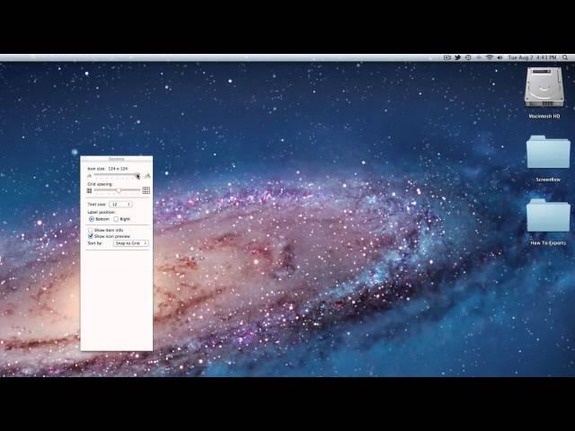 Change Icon Size on a Mac