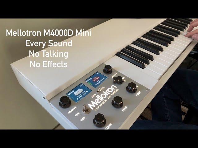 All the Sounds of the Mellotron M4000D Mini: No Talking, No Effects