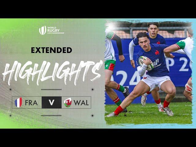 Classic French BRILLIANCE | France v Wales | World Rugby U20 Championship 2024 Extended Highlights