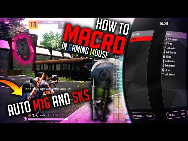 How To Set Macro On Gaming Mouse | How to Set Macro On Redgear X12 Pro | Set macro In PUBG In Hindi